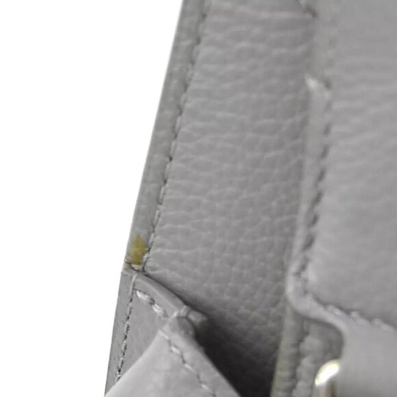 Auth BALENCIAGA North-South Shoulder Bag Gray Leather - Picture 5 of 15